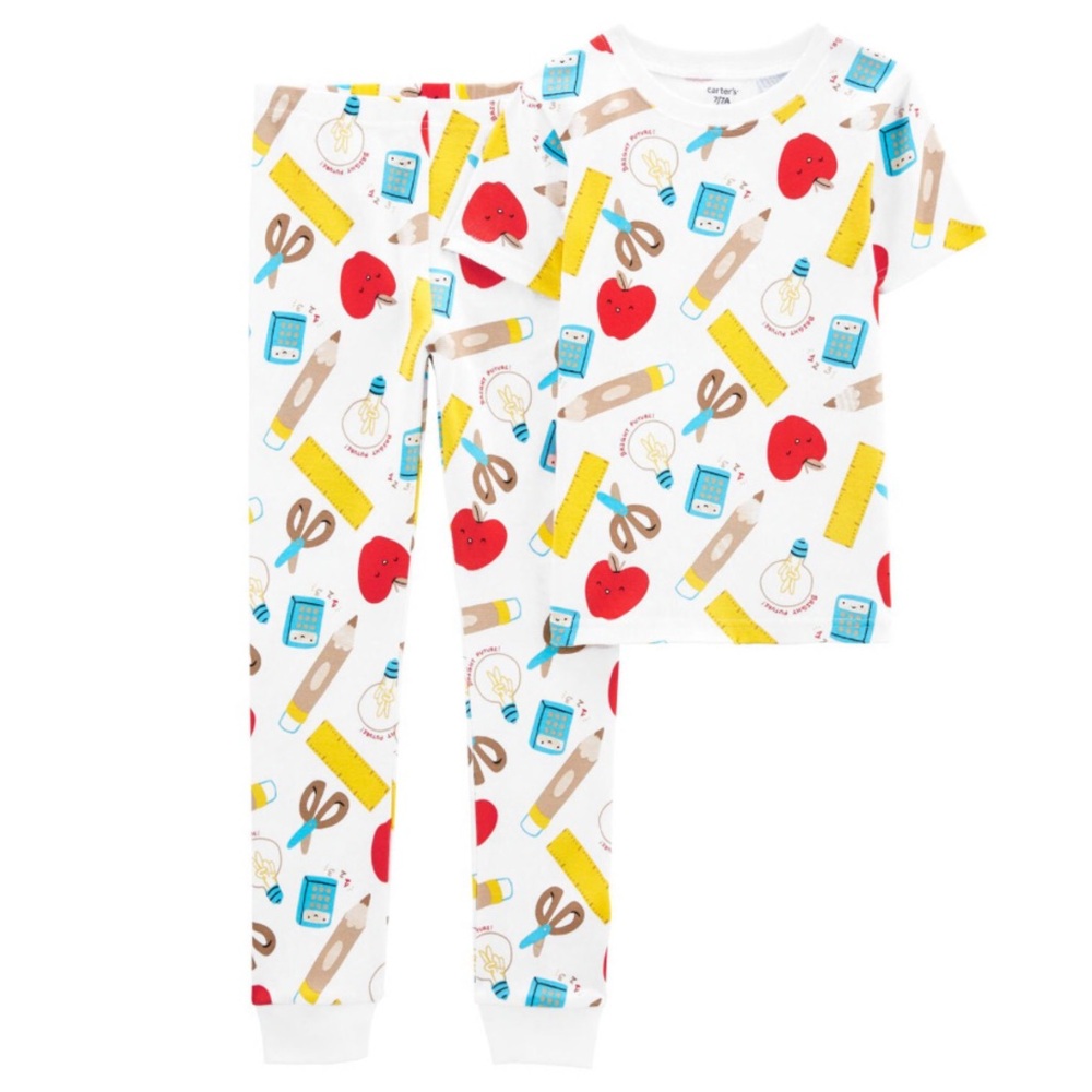 Carter’s Kids Back to School Supplies Shirt and Pants Pajamas